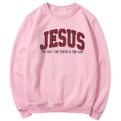 Jesus The Way The Truth and The Life Varsity Sweatshirt